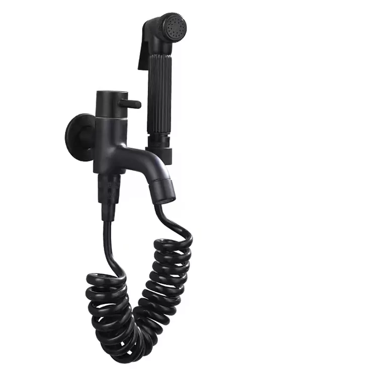 Pistol Semprot Tipe Tekan Pendamping Toilet Hitam
