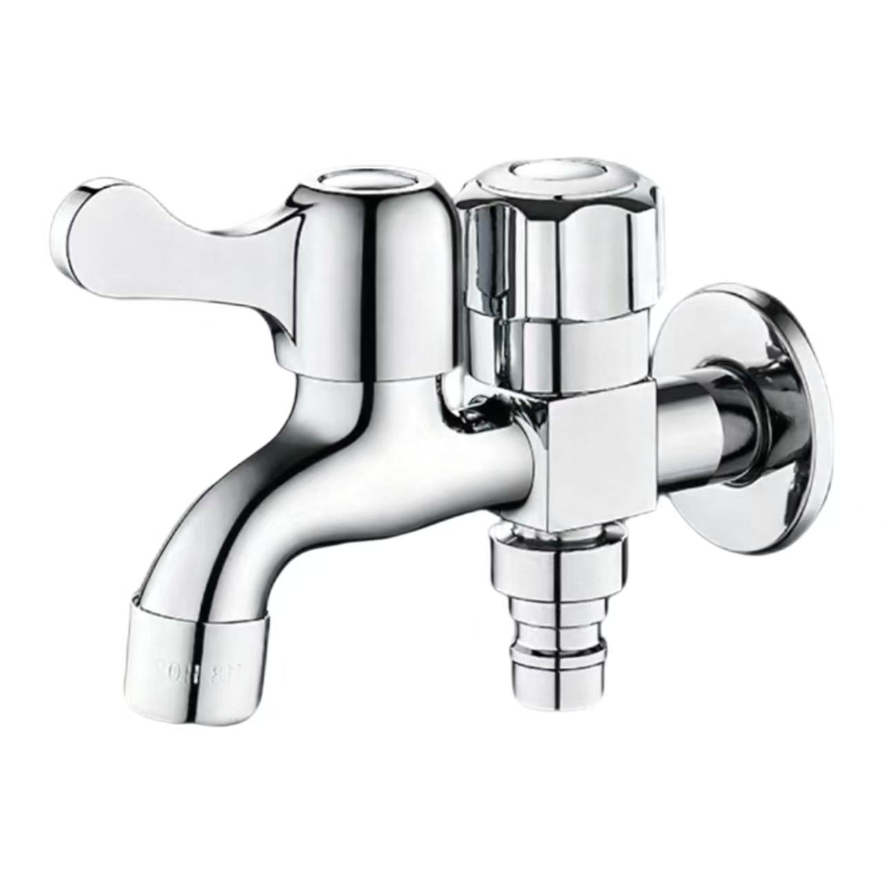 Faucet Mesin Cuci Dual-Outlet Kontrol Ganda
