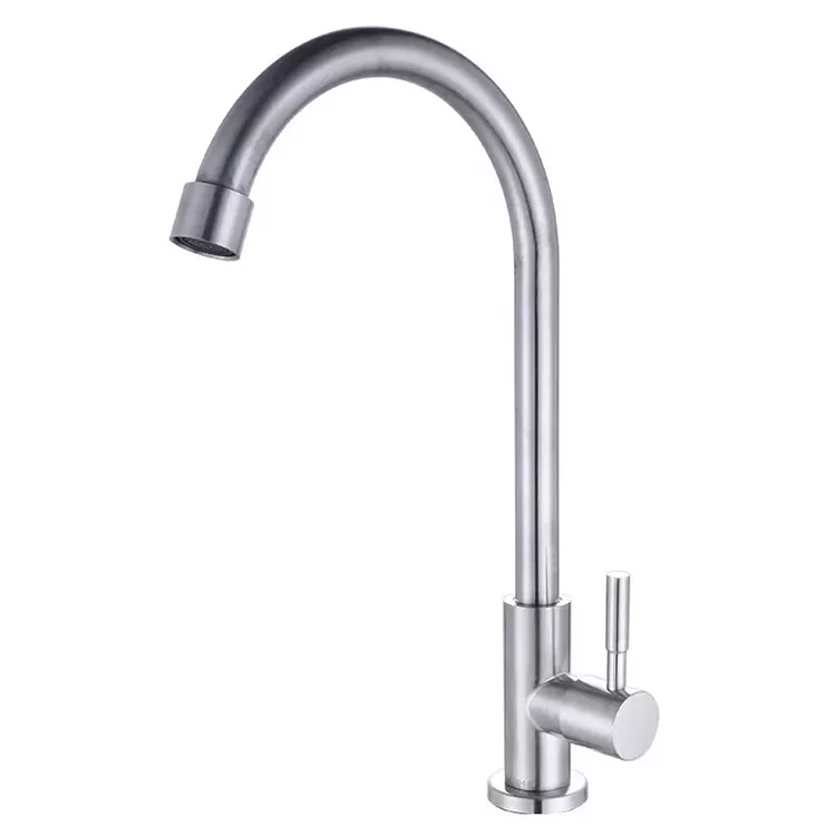 Kitchen Sink Single Pipa Air Dingin Tikungan Kecil