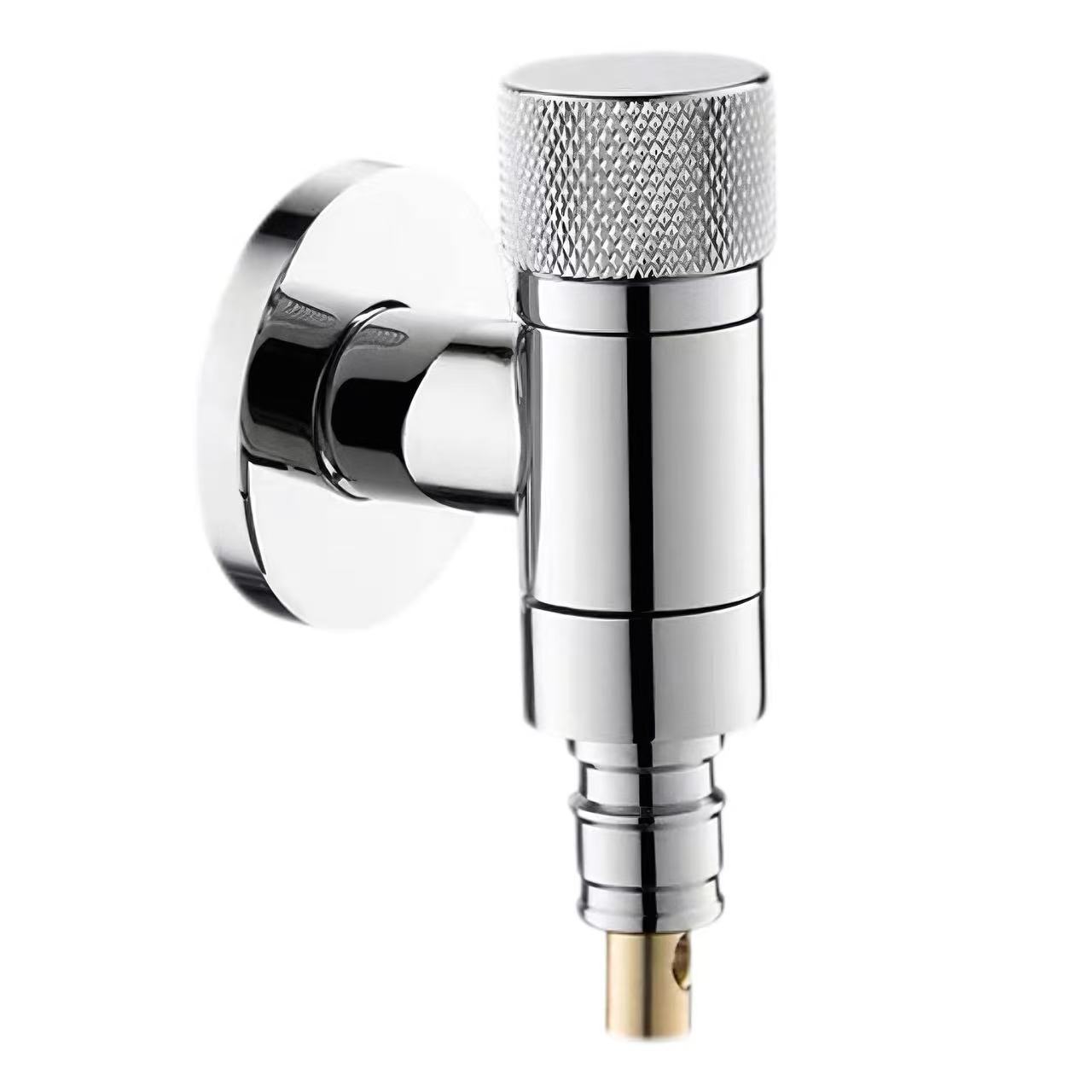 Knurled Handle Katup Penghenti Air Mesin Cuci Anti Meluap