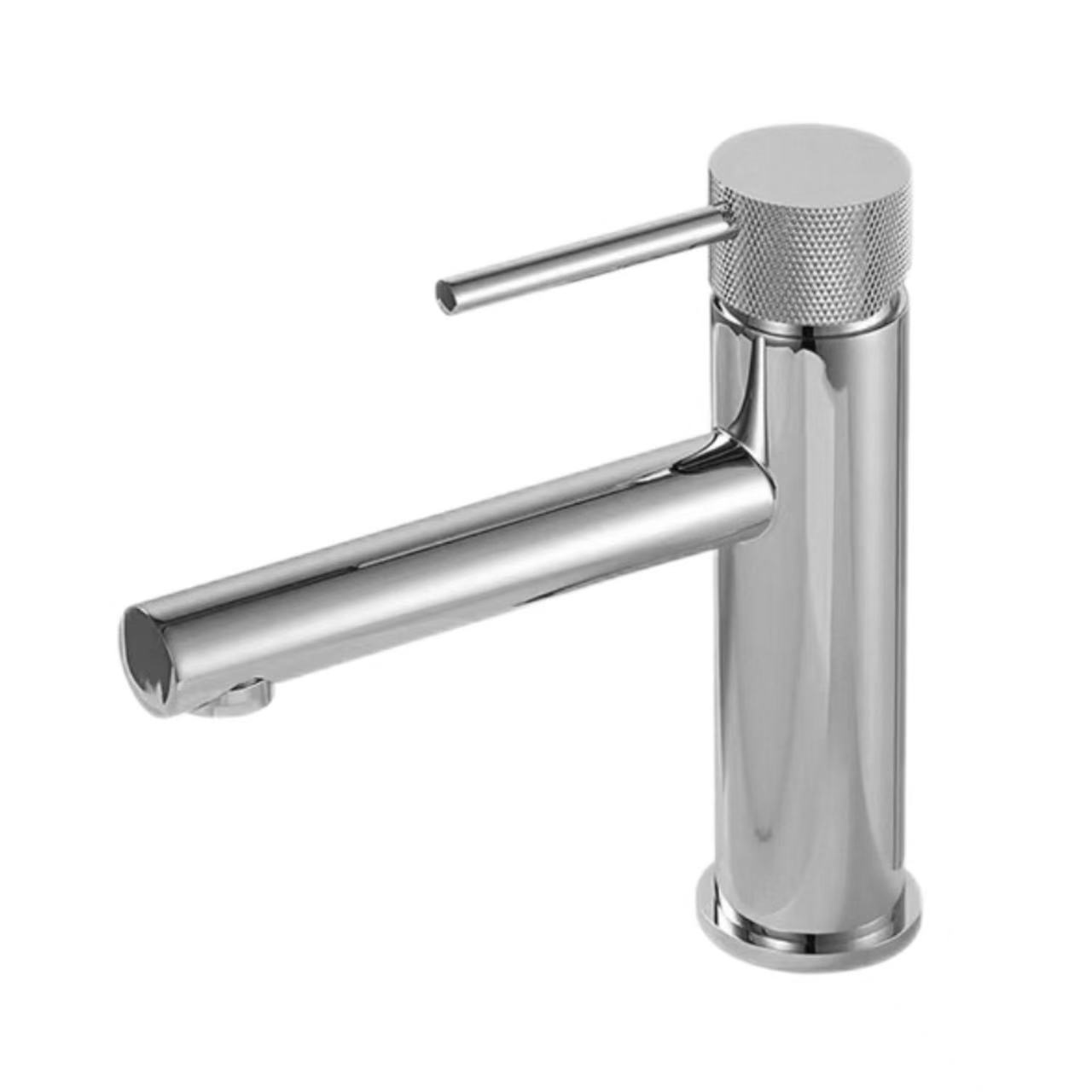 Faucet Lubang Tunggal Berusuk Perak